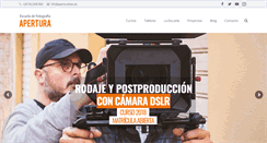 Desktop Screenshot of aperturafoto.es